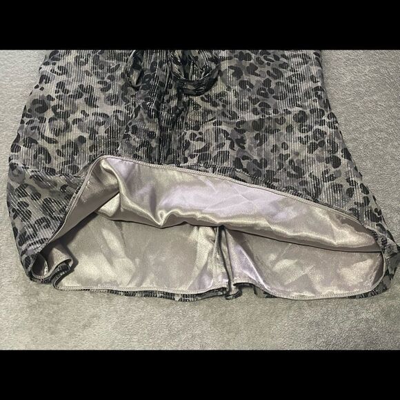 LAUNDRY by Shelli Segal silk leopard print tank with side boning size M EUC - Picture 5 of 6